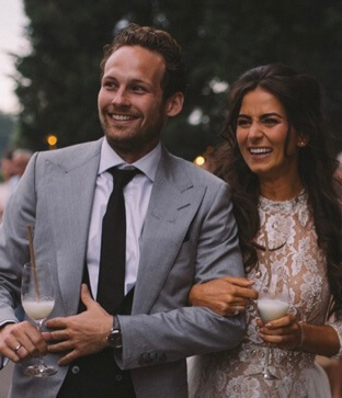 Daley Blind with his wife, Candy-Rae Fleur.